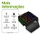 Teclado Gamer Clanm Void 35% Uma Mão 40 Teclas LED USB Preto - Imagem 3