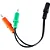 Cabo Adaptador Storm CBPD0027 2 P2 3,5mm x J2 4 Contatos Níquel Preto - Imagem 1