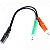 Cabo Adaptador Storm CBPD0027 2 P2 3,5mm x J2 4 Contatos Níquel Preto - Imagem 2