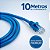 Cabo de Rede LeLong LE-304 RJ45 10 Metros CAT5 Azul Ethernet LAN para Roteador PC Smart TV - Imagem 2