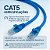Cabo de Rede LeLong LE-304 RJ45 10 Metros CAT5 Azul Ethernet LAN para Roteador PC Smart TV - Imagem 3