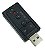Placa de Som Externa IT-Blue USB 7.1 Virtual P2 Fone Microfone LE-5556 Controle de Volume Plug and Play - Imagem 3