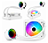 Water Cooler Hayom FC1317 120mm Rainbow Branco PWM para Intel e AMD - Imagem 1