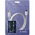 Cabo USB-C para USB-C Fortrek U221 1m 3A Branco Trançado - Imagem 1