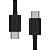 Cabo USB-C para USB-C Fortrek U221 1m 3A Preto Trançado - Imagem 4