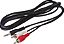 Cabo de Áudio MD9 P2 3,5mm para 2 RCA Macho 1,5m Dourado - Imagem 1