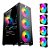 Gabinete Gamer Hayom GB1729 ATX Vidro Temperado 4 Fans RGB Preto - Imagem 1