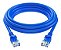 Cabo de Rede Cat6 Gigabit RJ45 5m Patch Cord Plus Cable Azul PC-ETH6U50BL - Imagem 5