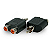 Adaptador Plug 2 RCA Fêmea para 1 RCA Macho Estéreo 7 - Imagem 2