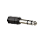 Adaptador Plug P2 Fêmea para P10 Macho Niquelado - Imagem 3