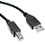 Cabo para Impressora USB A para USB B 1,5m MD9 8107 Preto - Imagem 3