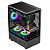 Gabinete Gamer Hayom GB1789 3 Fans RGB Vidro Micro ATX Preto - Imagem 2
