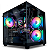 Gabinete Gamer Hayom GB1784 Aquario Vidro 3 Fans M ATX Preto - Imagem 1