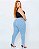 Calça Jeans Clara Plus Size Cigarrete Skinny Com Barra Dobrada - Imagem 4