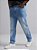 Calça Jeans Masculina Plus Size Lavagem Clara Com Elastano - Imagem 4