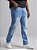 Calça Jeans Masculina Plus Size Lavagem Clara Com Elastano - Imagem 3