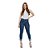 Calça Jeans Feminina Cropped Com Barra Virada Cintura Alta e Elastano - Imagem 1