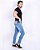 Calça Jeans Masculina Super Skinny Com Bolso Celular - Imagem 3