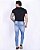 Calça Jeans Masculina Super Skinny Com Bolso Celular - Imagem 2