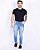 Calça Jeans Masculina Super Skinny Com Bolso Celular - Imagem 1