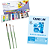 Kit Bloco Aquarela A4 + Tinta Aquarela 24 Cores + 3 Pincéis Redondo Condor - Imagem 1