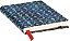 Caderno Paperblanks Blue Velvet Capa Dura Mini Pautado - Imagem 2