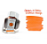 Tinta Para Caneta Tinteiro Caran d'Ache Chromatics 50ml - Eletric Orange - Imagem 2