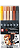 Caneta Marcador Koi Coloring Brush - Conjunto 6 Cores / Portrait - Ponta Pincel/Brush - Imagem 1