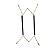 25x Suporte De Metal P/ Parede Modelo Aranha 24cm - Imagem 1