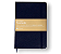 Caderneta Pontada Ideal para Bullet Journal Clássica 80g 14x21cm 160 Páginas - Azul Marinho - Imagem 1