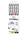 Kit Canetas Gel Energel Infree Pentel 5 Cores 0.7mm - Imagem 1