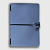 Capa de Couro Sintético Midori de Bolso Singular para Personalizar Folk Books - Azul Céu - Imagem 1