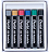 Giz Pastel Óleo Pentel Arts - 6 Cores Metálicas - Imagem 2