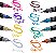 Caneta Marcador Ponta Ponta Pincel Dual Metallic Brush Pentel 8 Cores - Imagem 3