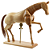 Cavalo Articulado De Madeira 30cm (Ref.: SFM067) - Imagem 1