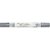 Marcador Multisuperfície MultiMark Ponta dupla 1,0mm e 3,0mm Faber-Castell - Prata/Prateado - Imagem 1