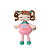 Boneca Metoo Mini Angela Frutas - Cerejinha - Imagem 1