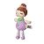 Boneca Metoo Mini Angela Frutas - Uvinha - Imagem 2
