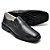 Sapato Social Masculino Confortável Couro Legítimo Preto Palmilha Gel - Imagem 3