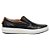 Sapatênis Slip On Masculino Couro Legítimo Preto - Imagem 1