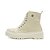 Bota Coturno Feminino Off White Sola Tratorada - Imagem 2