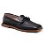 Mocassim Feminino Casual Preto Bico Quadrado - Imagem 1