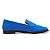 Mocassim Feminino Casual Azul  Bico Quadrado - Imagem 3