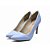 Scarpin Feminino Azul Claro  Bico Fino - Imagem 2