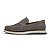 Sapato Loafer Casual Masculino Couro Camurça Cinza - Imagem 2