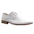 Sapato Social Branco Masculino Cadarço - Imagem 1