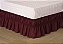 Saia Para Cama Box Colchobox Elasticada Ajustavel Solteiro Casal Queen Vinho - Imagem 1