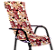 Capa de Cadeira Espreguiçadeira Floral Vermelha - Imagem 1