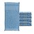 Kit com 12 Toalha Social Franjinha 23cm x 39cm Azul Pacifico - Imagem 1