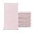 Kit com 12 Toalha Social Franjinha 23cm x 39cm Rosa Bebe - Imagem 1